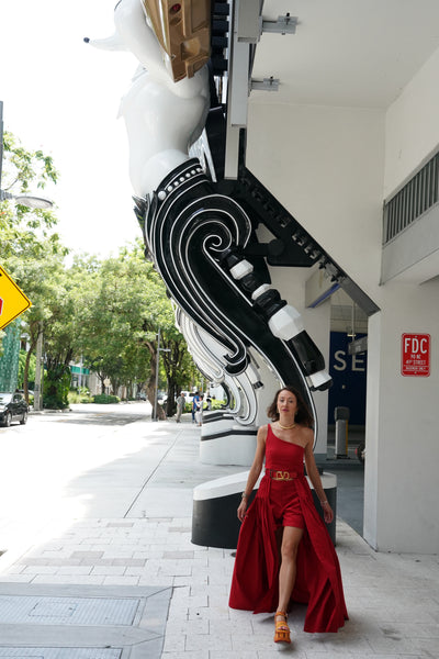 Skirt in Red Color