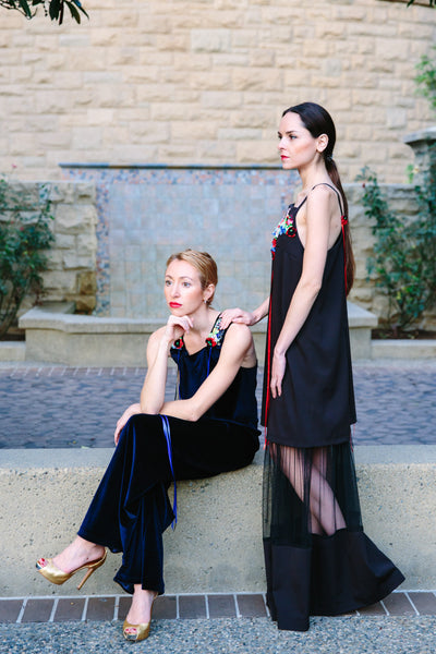 Dress with Ribbon Embroidery