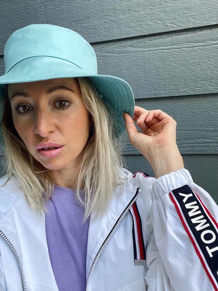 Sage Green Hat in Luxury Cotton Sateen