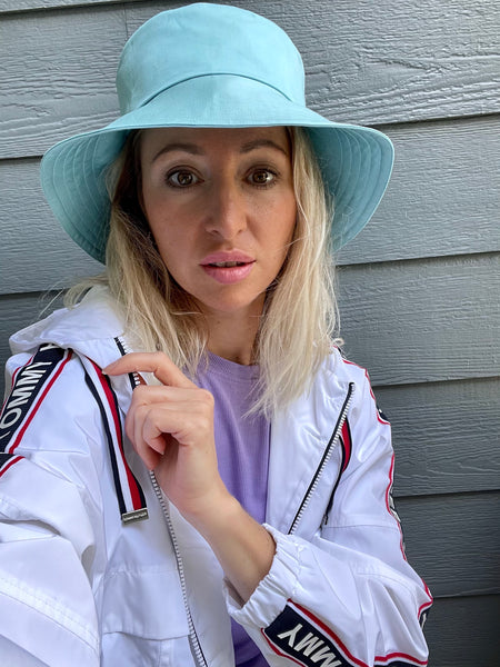 Sage Green Hat in Luxury Cotton Sateen