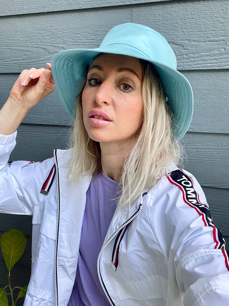 Sage Green Hat in Luxury Cotton Sateen