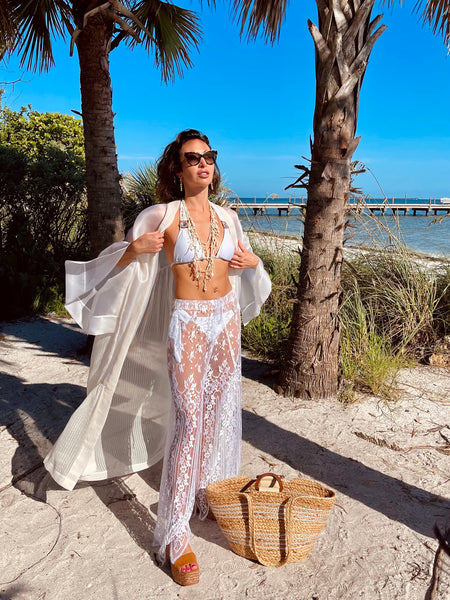 Natural Silk Swimsuit Cover