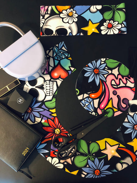 Reversible Graffiti & Black Bucket Hat