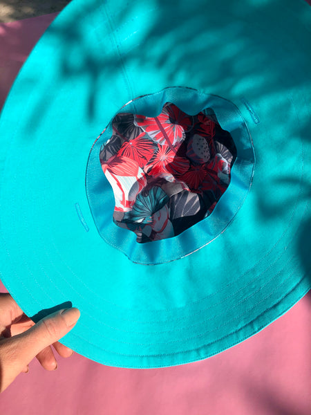 Bucket Hat in Turquoise