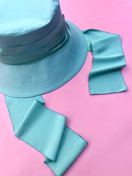 Sage Green Hat in Luxury Cotton Sateen