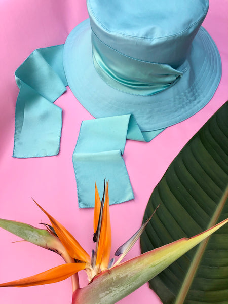 Sage Green Hat in Luxury Cotton Sateen