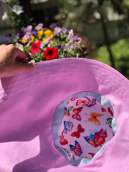 Pink Wide Brim Hat