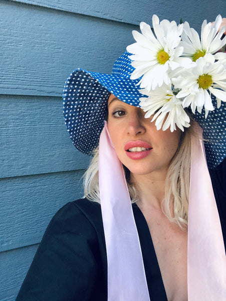 Fedora Hat with Dots Print