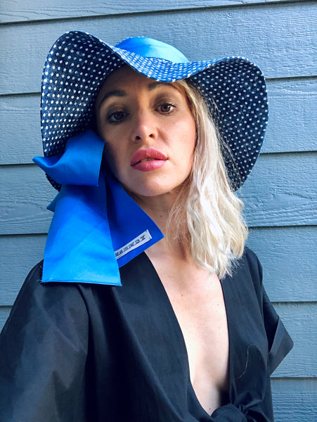 Fedora Hat with Dots Print