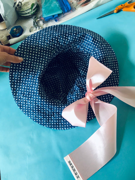 Fedora Hat with Dots Print