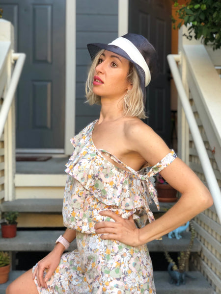 Women Organza Bucket Hat with Laser Cut