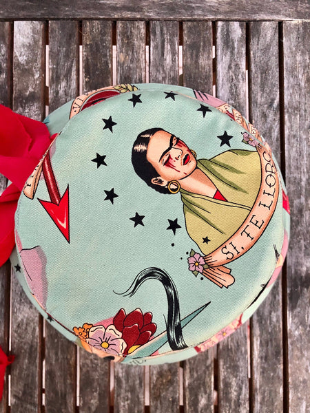 Bucket Hat with Frida Kahlo Print