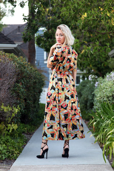Designer Luxury Butterfly Tie Dress