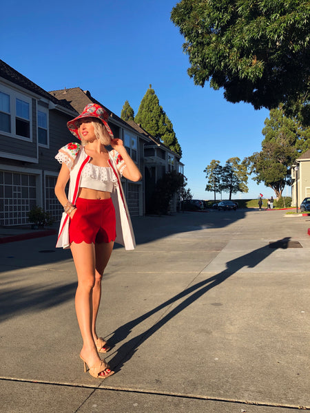 Bucket Hat with Skulls