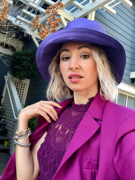 Bucket Hat in Purple