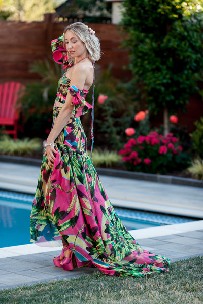 Silk Asymmetrical Dress