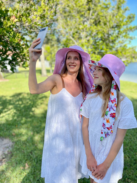 Mom and Me Hats in Pink
