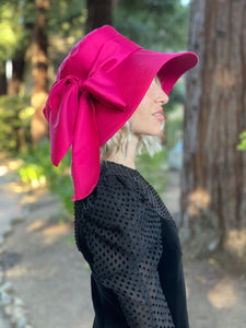 Choking Pink Wide Brim Derby Hat