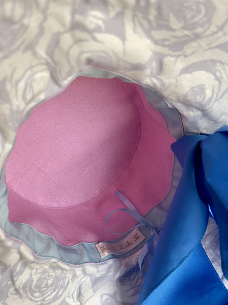 Fedora Hat with Blue Ribbon