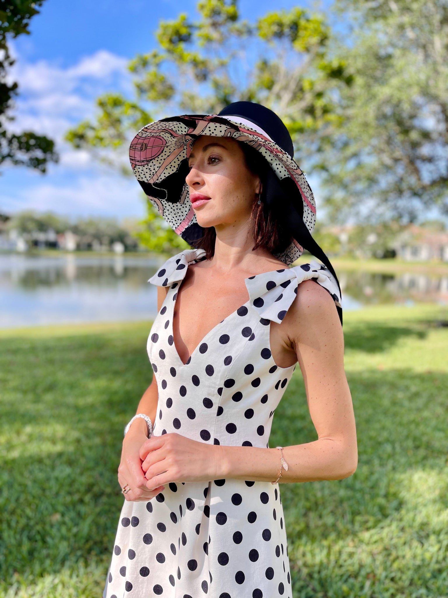Derby Hat with Custom Print