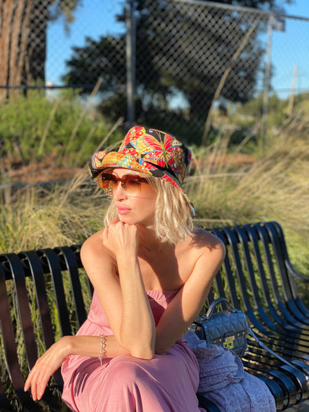 Butterfly Print Summer Hat