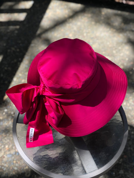 Choking Pink Wide Brim Derby Hat