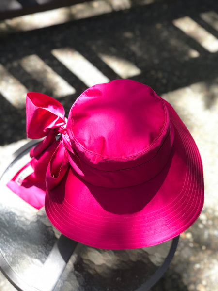 Choking Pink Wide Brim Derby Hat