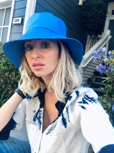 Bucket Hat in Cotton Satin