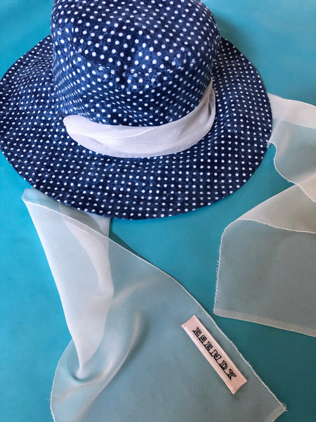 Fedora Hat with Dots Print