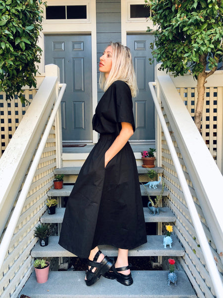 Designer Black Dress, Lounge Wear