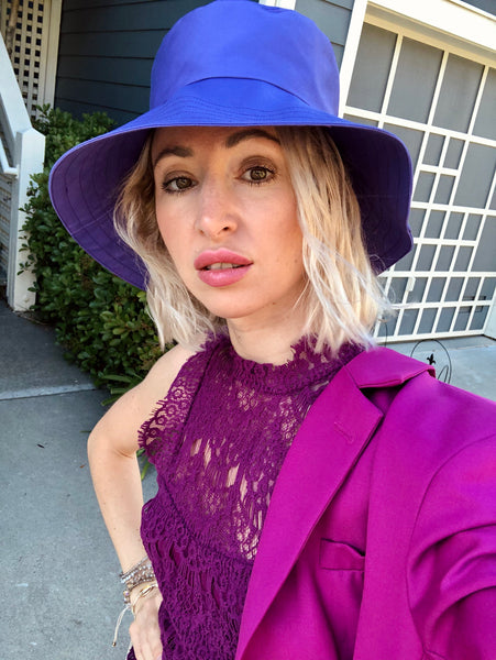 Bucket Hat in Purple