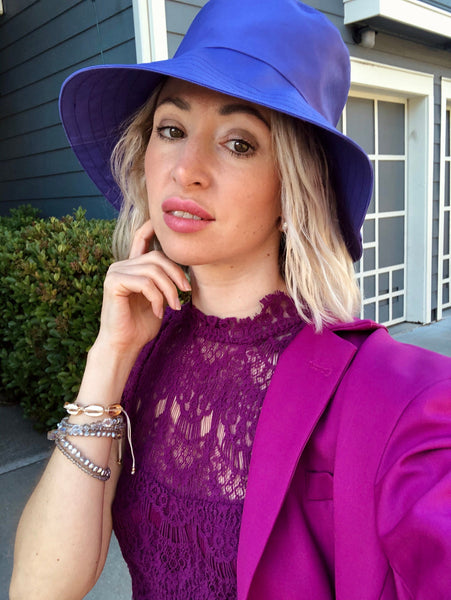 Bucket Hat in Purple